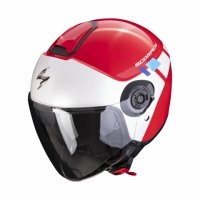 SCORPION KASK OTWARTY EXO-CITY II MALL RED-WH-BLUE