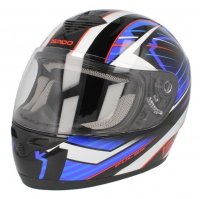 Kask Ispido PULSE biały/niebieski/czerwony Kask Ispido PULSE biały/niebieski/czerwony