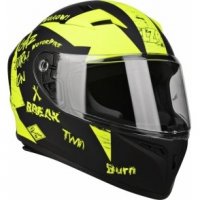LAZER Kaskintegralny FH4 Bad Boy czar/żółty fluo/m LAZER Kaskintegralny FH4 Bad Boy czar/żółty fluo/m