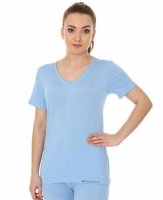 Brubeck SS11790 Koszulka damska krótki rękaw COMFORT NIGHT błękitny Brubeck SS11790 Koszulka damska krótki rękaw COMFORT NIGHT błękitny