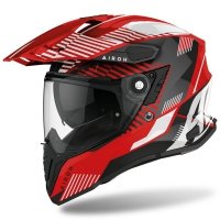 AIROH KASK DUALE COMMANDER BOOST RED GLOSS