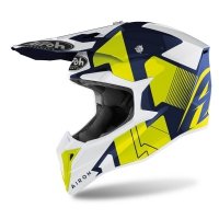 AIROH KASK OFF-ROAD WRAAP RAZE BLUE GLOSS AIROH KASK OFF-ROAD WRAAP RAZE BLUE GLOSS