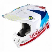 SCORPION KASK OFF-ROAD VX-22 AIR ARES WHITE-BLUE-R