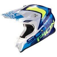 SCORPION KASK OFF-ROAD VX-16 AIR NATION BLUE-WH FL SCORPION KASK OFF-ROAD VX-16 AIR NATION BLUE-WH FL