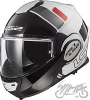 KASK LS2 FF399 VALIANT PROX WHITE BLACK RED KASK LS2 FF399 VALIANT PROX WHITE BLACK RED