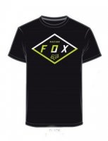 FOX T-SHIRT BADGE TECH BLACK FOX T-SHIRT BADGE TECH BLACK