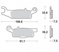 KLOCKI HAMULCOWE KH444 METALICZNE: 11 YAMAHA: YFM 700 Grizzly PRZÓD-PRAWY MOTO-MASTER M095911 KLOCKI HAMULCOWE KH444 METALICZNE: 11 YAMAHA: YFM 700 Grizzly PRZÓD-PRAWY MOTO-MASTER M095911