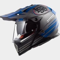 KASK LS2 MX436 PIONEER QUARTERBACK MATT/TITAN/BLUE KASK LS2 MX436 PIONEER QUARTERBACK MATT/TITAN/BLUE