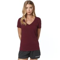 FOX T-SHIRT LADY TRACKER VNECK CRANBERRY FOX T-SHIRT LADY TRACKER VNECK CRANBERRY