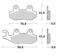 KLOCKI HAMULCOWE KH135 / KH214 METALICZNE: 11 KAWASAKI: KX 125-250-500, KDX 200-250, SUZUKI: RM MOTO-MASTER M091911 KLOCKI HAMULCOWE KH135 / KH214 METALICZNE: 11 KAWASAKI: KX 125-250-500, KDX 200-250, SUZUKI: RM MOTO-MASTER M091911