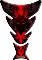TANK PAD KEITI RED FLAME TANK PAD KEITI RED FLAME