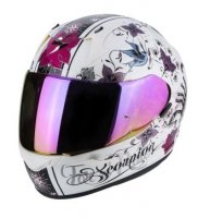 SCORPION KASK EXO-390 CHICA PEARL WHITE-BLACK SCORPION KASK EXO-390 CHICA PEARL WHITE-BLACK