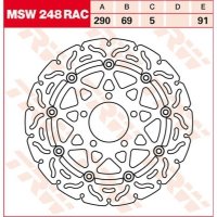 TRW Tarcza hamulcowa TRW MSW248RAC SUZUKI VLR 1800 TRW Tarcza hamulcowa TRW MSW248RAC SUZUKI VLR 1800