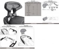 GIVI TB1166 OPARCIE PASAŻERA HONDA Forza 125-300 GIVI TB1166 OPARCIE PASAŻERA HONDA Forza 125-300