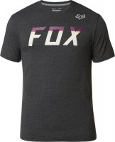 FOX T-SHIRT ON DECK TECH HEATHER BLACK FOX T-SHIRT ON DECK TECH HEATHER BLACK