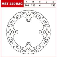 TRW Tarcza hamulcowa MST339RAC KAWASAKI KLX KX 250 TRW Tarcza hamulcowa MST339RAC KAWASAKI KLX KX 250