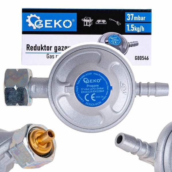 REDUKTOR GAZOWY 37MBAR 1.5KG/H 