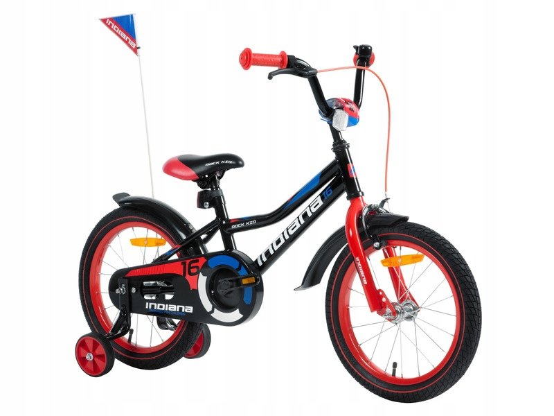 Rower dziecięcy INDIANA Rock Kid 16 dla chłopca R21 Hamulec v-brake