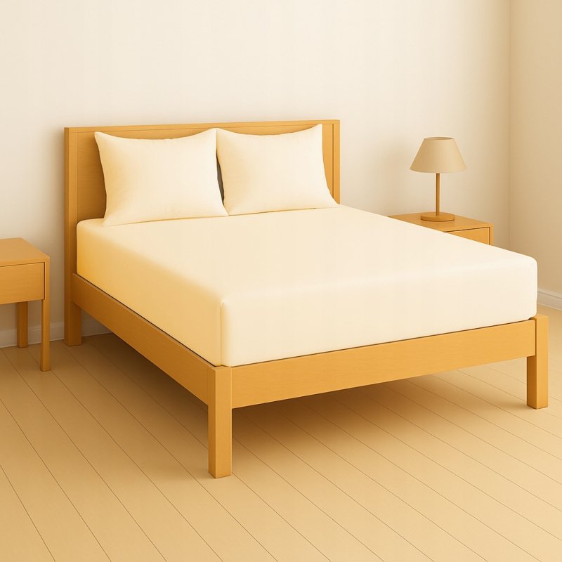 PRZEŚCIERADŁO Z GUMKĄ 80x200 ECRU MATERAC ZAKŁADKA DO 25 CM