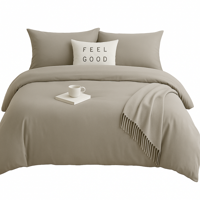 POŚCIEL JEDNOKOLOROWA 200x220 + 2x 70x80 | ZAMEK | MIKROFIBRA 12 Kolorów (WYBIERZ)