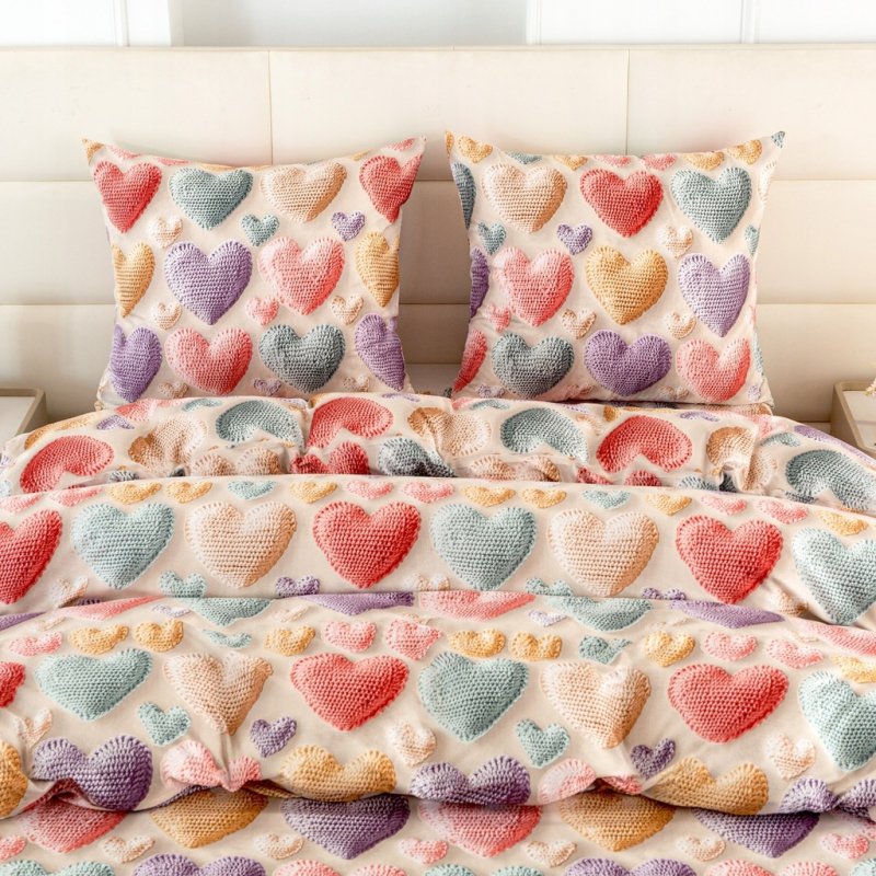 POŚCIEL 160x200 BAWEŁNA KOMPLET POŚCIELI BAWEŁNIANEJ + 2 POSZEWKI A-3301