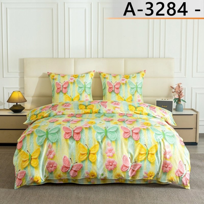 POŚCIEL 140x200 BAWEŁNIANA KOMPLET POŚCIELI + POSZEWKA WZÓR A-3284