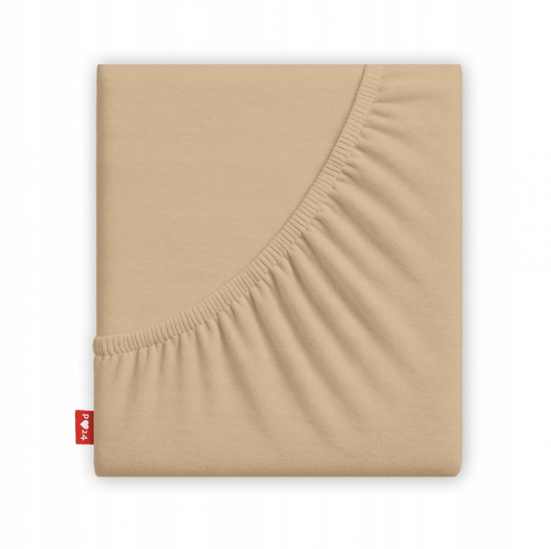 Prześcieradło 80x200 z Gumką GRUBA Bawełna Premium Bok 30 cm Beżowy