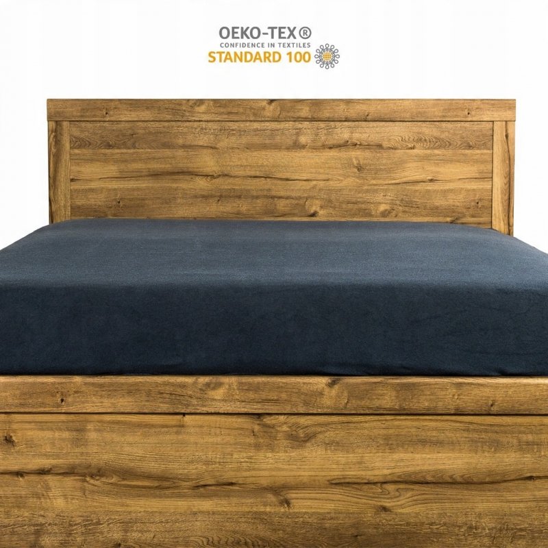 Prześcieradło Frotte z Gumką 200X200 Gruba Bawełna Bok 30 cm popiel ciemny