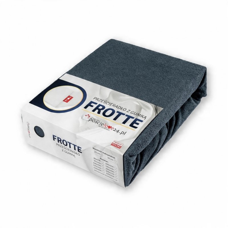 Prześcieradło FROTTE z Gumką 220x240 Bawełna Czesana Bok 30 cm Różne Kolory (WYBIERZ)
