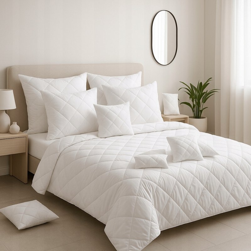 ZESTAW KOŁDRA 160x200 + 2x PODUSZKA 70x80 ANTYALERGICZNY POLSKA KOMPLET