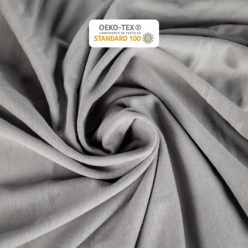 Prześcieradło 140x200 z Gumką GRUBA Bawełna Premium Bok 30 cm Stalowy