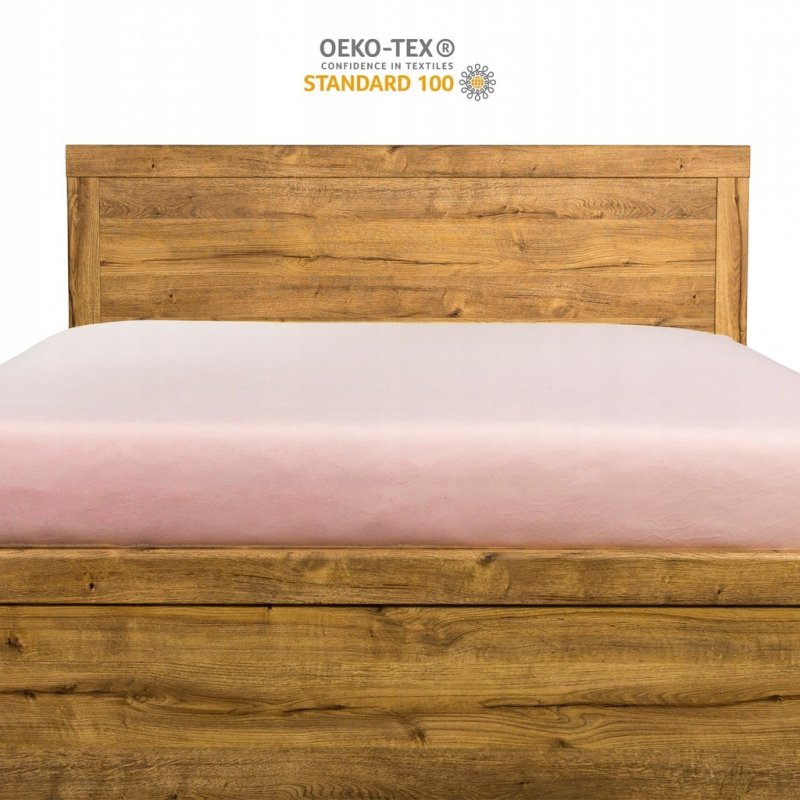 Prześcieradło Jersey z Gumką 80x200 Gruba Bawełna Bok 30 cm pudrowy róż