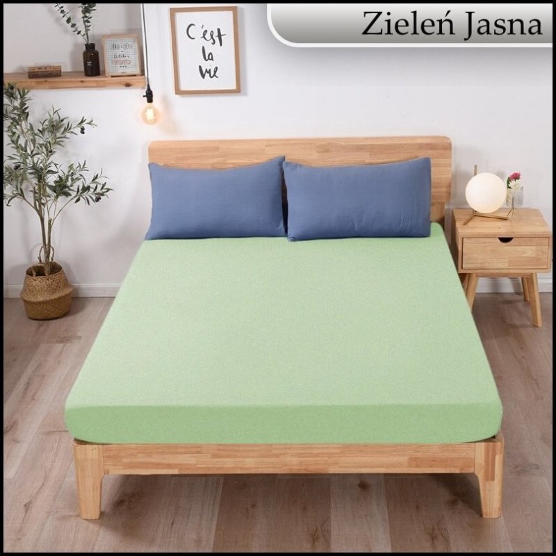 PRZEŚCIERADŁO FROTTE Z GUMKĄ 180x200 cm KWADRAT
