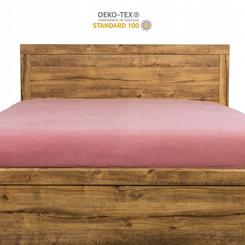 Prześcieradło 200x220 z Gumką GRUBA Bawełna Premium Bok 30 cm Paryski róż