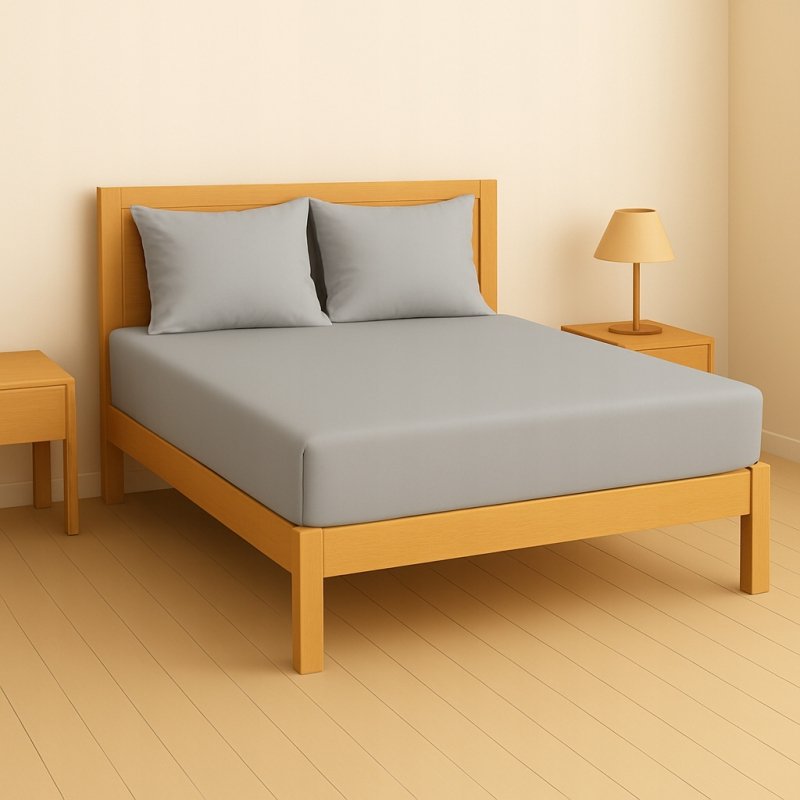 PRZEŚCIERADŁO Z GUMKĄ 160x200 STALOWY MATERAC ZAKŁADKA DO 25 CM