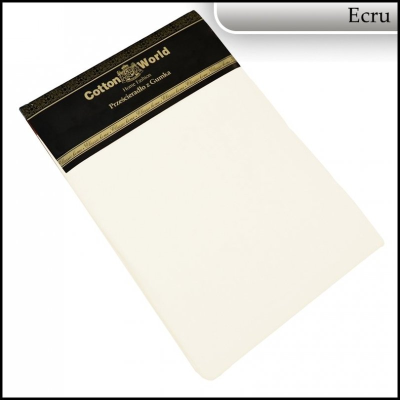 PRZEŚCIERADŁO BAWEŁNIANE Z GUMKĄ 200x220 COTTON WORLD