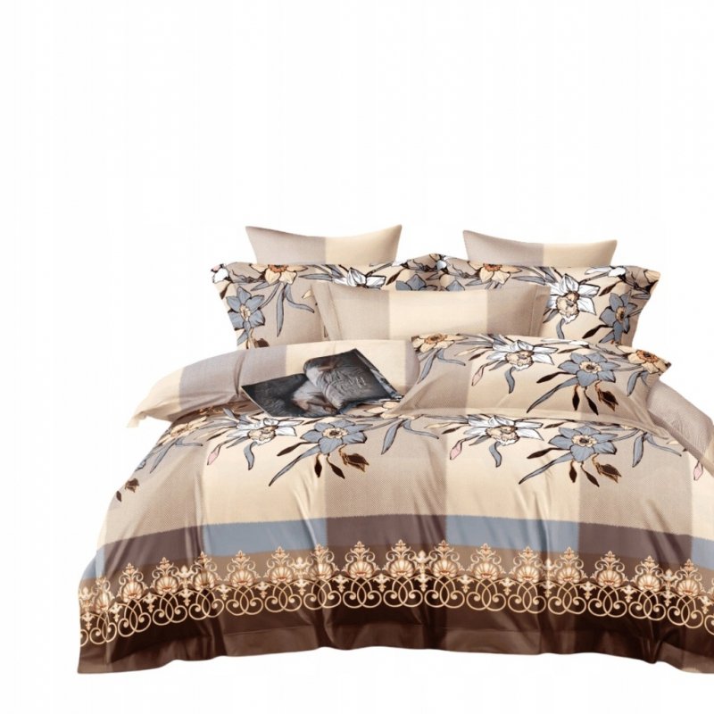 POŚCIEL 160x200 BAWEŁNA KOMPLET POŚCIELI + 2 POSZEWKI + PRZEŚCIERADŁO A-17