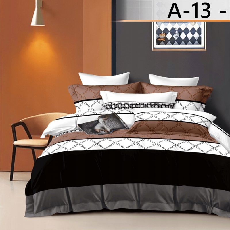 POŚCIEL 200x220 BAWEŁNA KOMPLET POŚCIELI + 2 POSZEWKI + PRZEŚCIERADŁO A-13