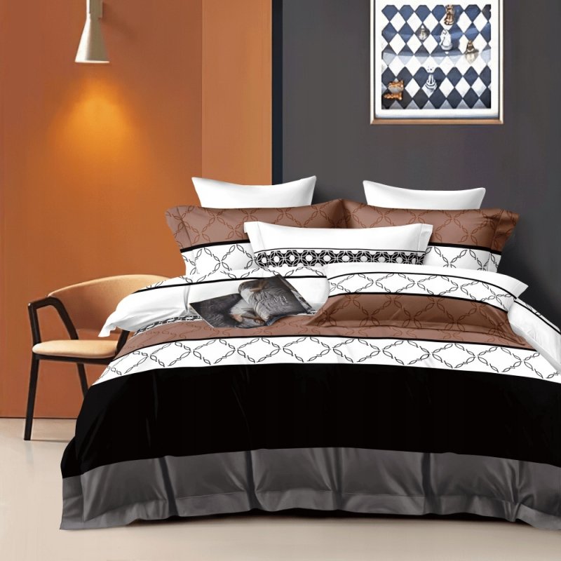 POŚCIEL 200x220 BAWEŁNA KOMPLET POŚCIELI + 2 POSZEWKI + PRZEŚCIERADŁO A-13