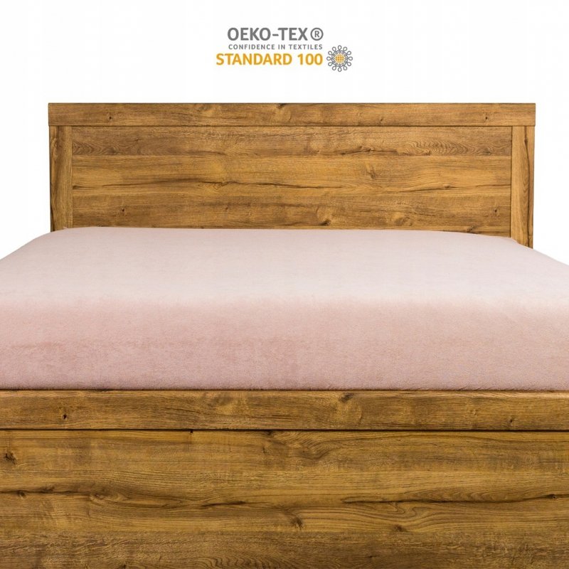 Prześcieradło Frotte z Gumką 120X200 Gruba Bawełna 200g Bok 30 pudrowy róż