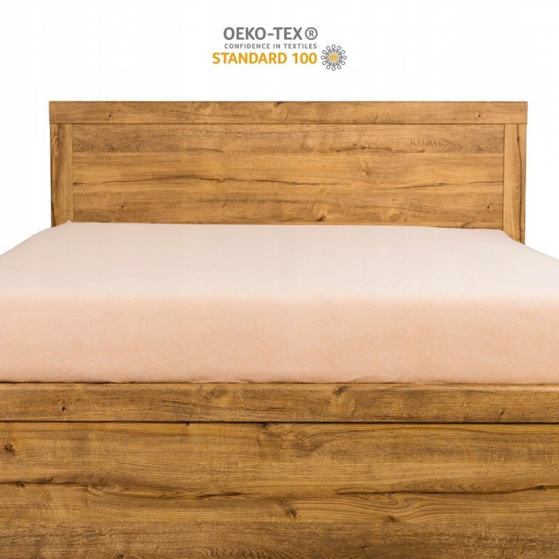 Prześcieradło Frotte z Gumką 90x200 Gruba Bawełna 200g Bok 30 cm cafe