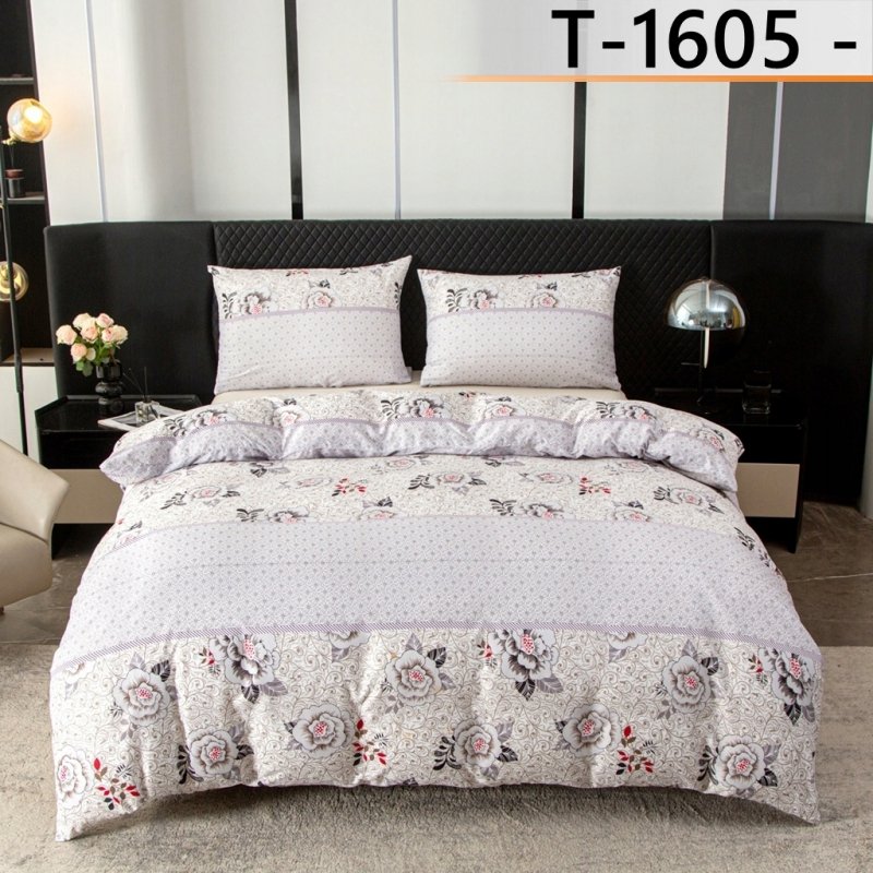 POŚCIEL 140x200 KOMPLET POŚCIELI + POSZEWKA WZÓR T-1605