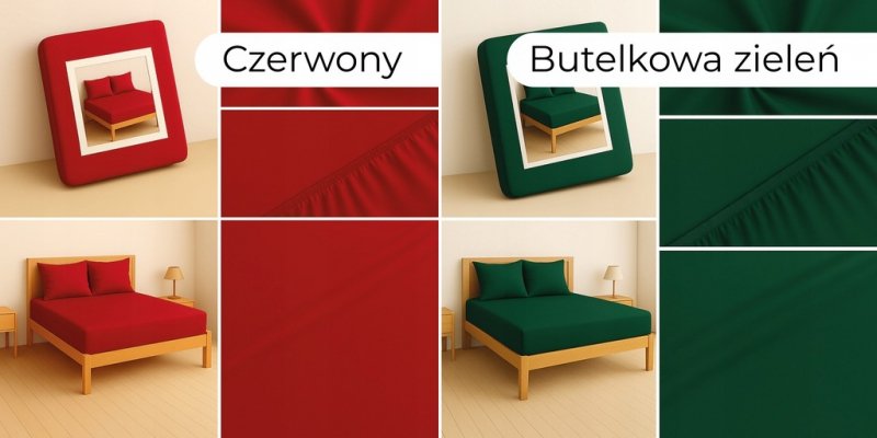PRZEŚCIERADŁO Z GUMKĄ 180x200 MATERAC ZAKŁADKA DO 25 CM - RÓŻNE KOLORY (WYBIERZ)