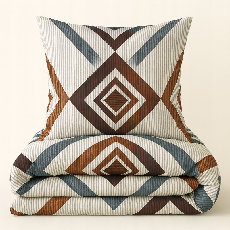 POŚCIEL 160x200 BAWEŁNA KOMPLET POŚCIELI + 2 POSZEWKI + PRZEŚCIERADŁO A-09