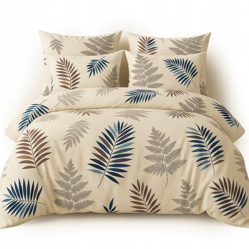 POŚCIEL 200x220 BAWEŁNA KOMPLET POŚCIELI + 2 POSZEWKI + PRZEŚCIERADŁO A-02