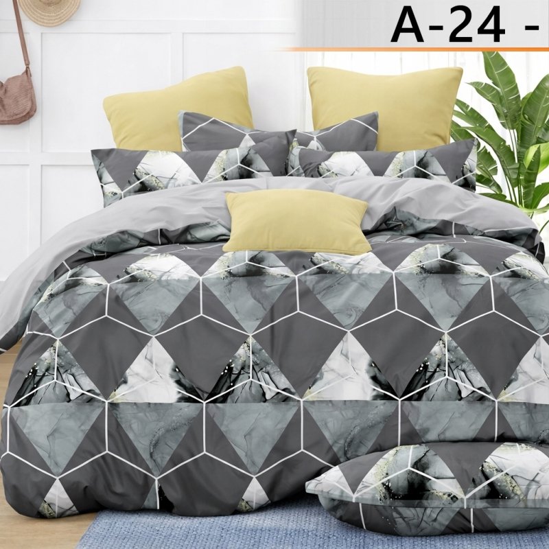 POŚCIEL 200x220 BAWEŁNA KOMPLET POŚCIELI BAWEŁNIANEJ + 2 POSZEWKI WZÓR A-24