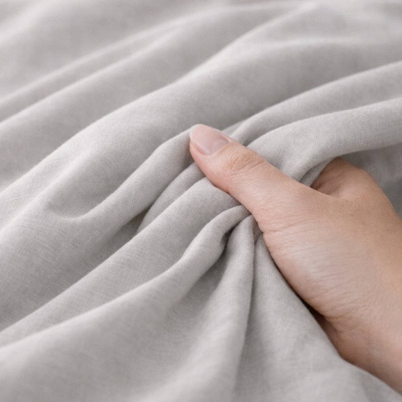 Pościel 200x220 + 2 Poszewki Komplet na Zamek – szary ciemny