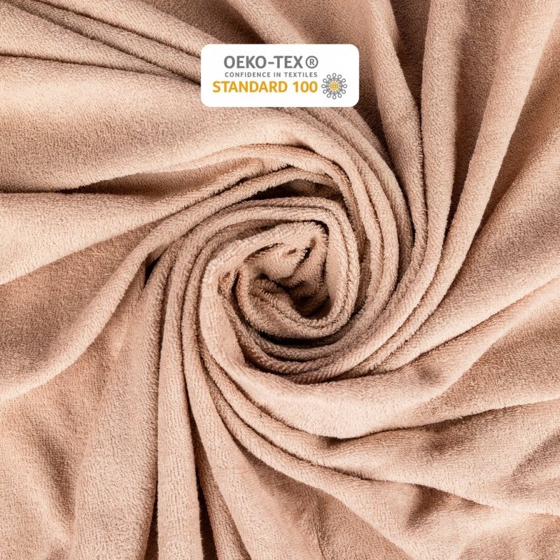 Prześcieradło Frotte z Gumką 200X220 Gruba Bawełna 200g Bok 30 cm cafe