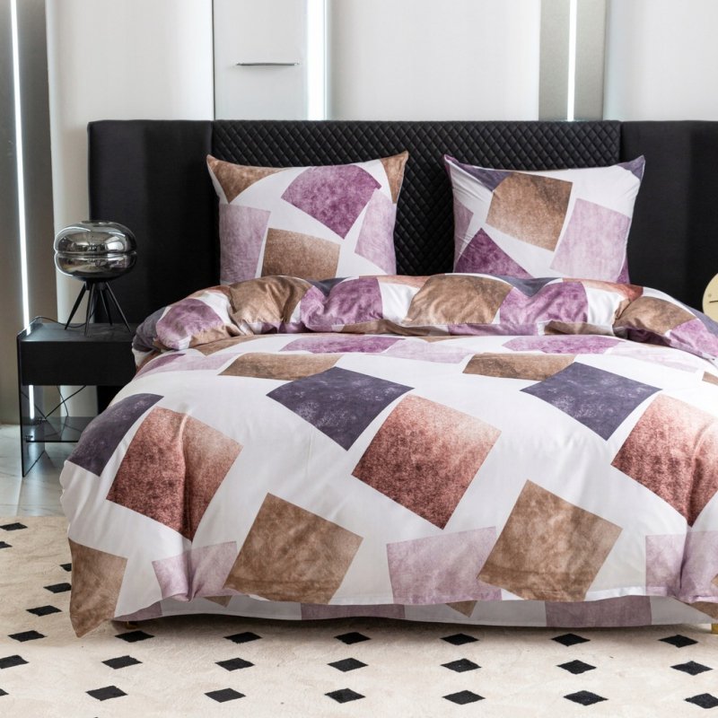 POŚCIEL 200x220 BAWEŁNA KOMPLET POŚCIELI BAWEŁNIANEJ + 2 POSZEWKI A-2787