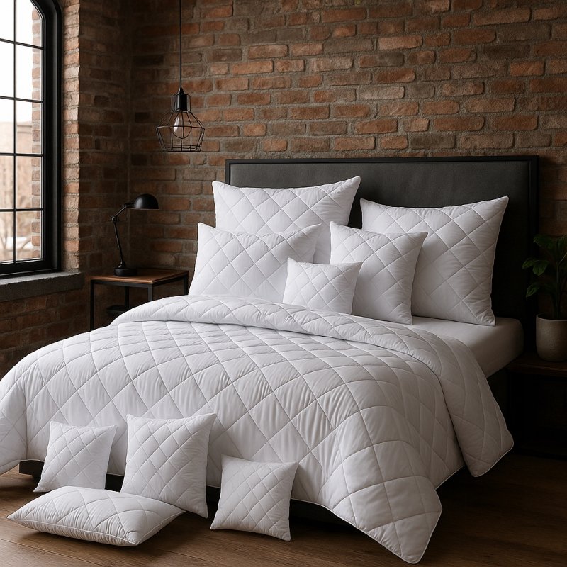 2x Poduszka 70x80 Antyalergiczna Pikowana GRUBA Polska HCS